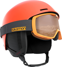 Lyžařská helma Salomon Brigade orange pop S 18/19