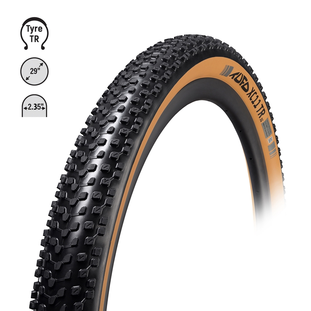 Plášť TUFO MTB XC11 TR 29x2,35, kevlar, bezduš.béž.