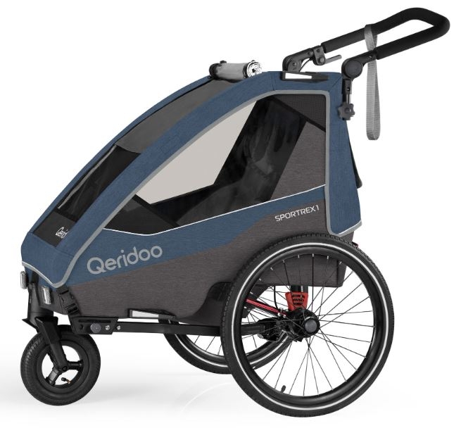 Vozík QERIDOO Sportrex 1 Jeans Blue