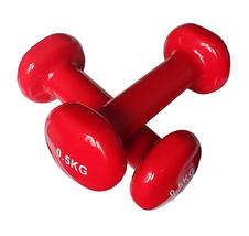 Činky jednoruční 2x0,5kg červené