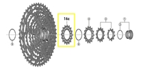 Pastorek Shimano CS-M9100 16z