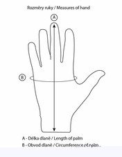 Rukavice HAVEN DEMO NEO SHORT modro/oranžové