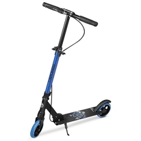 Koloběžka s ruční brzdou Spokey VACAY PRO, kolečka 145mm, modrá