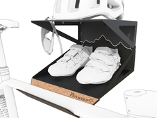 Držák na zeď Peruzzo BIKE KIT BOX, ocelový, černý