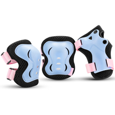 3-dílná sada dětských chráničů Spokey SHIELD, modro-růžové