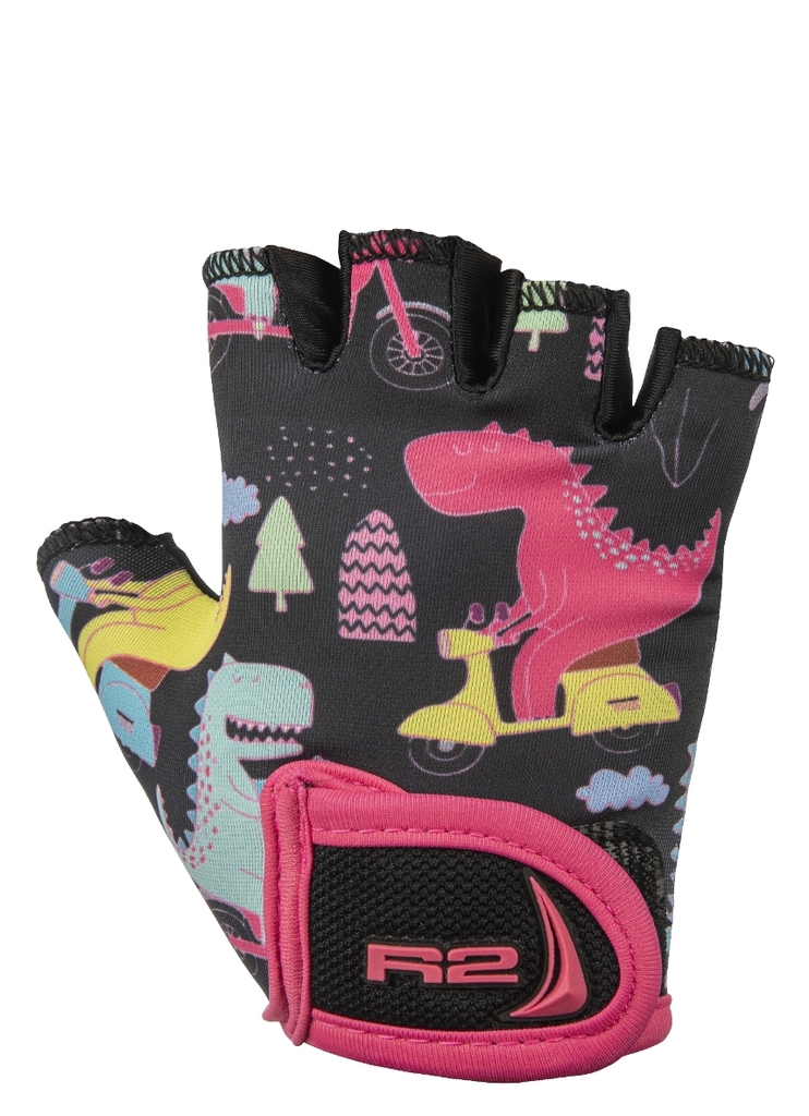 Dětské cyklistické rukavice R2 VOSKA ATR08A10-black
