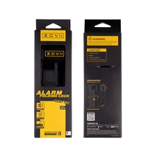 Zámek chytrý skládací s alarmem ZOVII 80cm/3mm