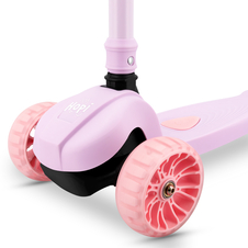 Skládací dětská tříkolka se svítícími kolečky Spokey HOPI, růžová