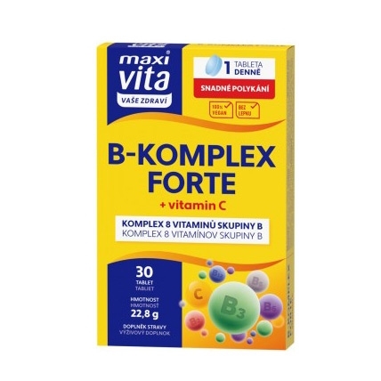 VITAR Maxi Vita B-komplex forte+vit C, 30 tablet