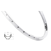 Ráfek FORCE PRIME 559x21, 36děr, stříbrný