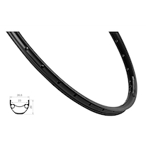 Ráfek Force XC DISC 622x23, 36děr, černý