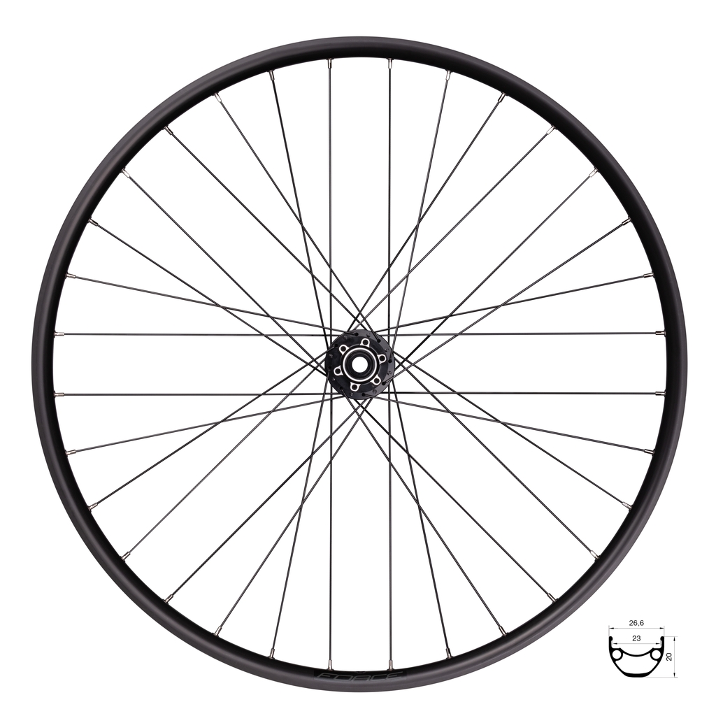 Zapletené kolo přední FORCE XC DISC 622x23 F804505-6d/15 32d