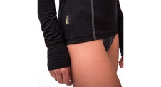 Dámské triko dl.rukáv stoják zip SENSOR MERINO ACTIVE černá 