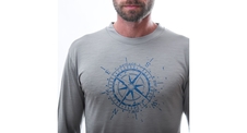 Pánské triko dl.rukáv SENSOR MERINO ACTIVE COMPASS šedá 
