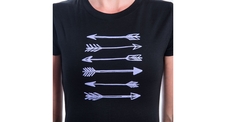 Dámské triko kr.rukáv SENSOR MERINO ACTIVE ARROWS černá 