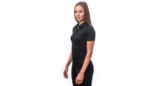 Polo dámské triko kr.rukáv SENSOR MERINO ACTIVE černá 