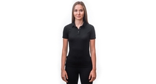 Polo dámské triko kr.rukáv SENSOR MERINO ACTIVE černá 