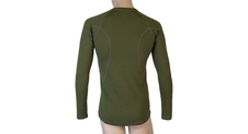 Pánské triko dl.rukáv SENSOR MERINO DF CAMP safari green 
