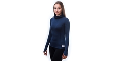 Dámské triko dl.rukáv s kapucí SENSOR MERINO DF deep blue 