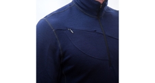 Pánská mikina krátký zip SENSOR MERINO UPPER deep blue 