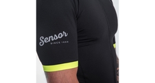 Pánský dres kr.rukáv celozip SENSOR CYKLO COOLMAX CLASSIC true black 