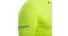 Pánský dres kr.rukáv celozip SENSOR CYKLO COOLMAX CLASSIC neon yellow 