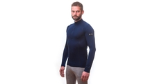 Pánské triko dl.rukáv stoják zip SENSOR MERINO ACTIVE deep blue 