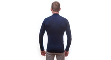 Pánské triko dl.rukáv stoják zip SENSOR MERINO ACTIVE deep blue 