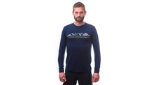 Pánské triko dl.rukáv SENSOR MERINO ACTIVE MOUNTAINS deep blue 