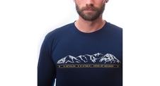 Pánské triko dl.rukáv SENSOR MERINO ACTIVE MOUNTAINS deep blue 