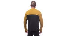 Pánská mikina celozip SENSOR COOLMAX THERMO černá/mustard 