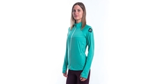 Dámská mikina celozip SENSOR COOLMAX THERMO sea green 