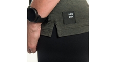 Dámské triko bez rukávu SENSOR MERINO AIR FOX olive green 