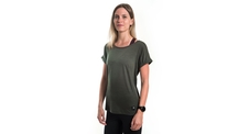 Dámské triko kr.rukáv SENSOR MERINO AIR traveller olive green 