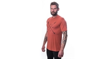 Pánské triko kr.rukáv SENSOR MERINO ACTIVE SNSR terracotta 