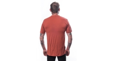Pánské triko kr.rukáv SENSOR MERINO ACTIVE SNSR terracotta 