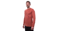 Pánské triko dl.rukáv SENSOR MERINO ACTIVE SNSR terracotta 