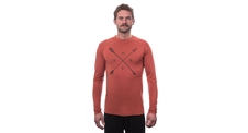 Pánské triko dl.rukáv SENSOR MERINO ACTIVE SNSR terracotta 