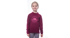 Dětské triko dl.rukáv SENSOR MERINO DF TERRITORY lilla 
