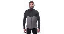 Pánská mikina celozip SENSOR COOLMAX THERMO steel gray/černá 