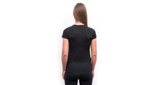 Dámské triko kr.rukáv SENSOR MERINO AIR BLOOM černá 