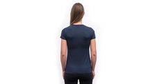 Dámské triko kr.rukáv SENSOR MERINO ACTIVE SONGBIRDS deep blue 