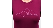 Dámské triko kr.rukáv SENSOR COOLMAX TECH GEO MOUNTAINS lilla 