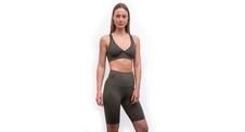 Dámské legíny biker shorts SENSOR INFINITY ECO olive green 