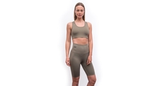 Dámské legíny biker shorts SENSOR INFINITY ECO stone grey 