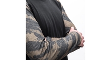 Pánské triko dl.rukáv SENSOR MERINO BLEND IMPRESS černá/brush 