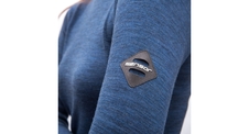 Dámské triko roll neck dl.rukáv SENSOR MERINO BOLD cool blue 
