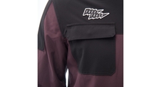 Bunda Fresh Trash MEN'S RIDER LONG SLEEVE SHIRT WINE RED/BLACK 