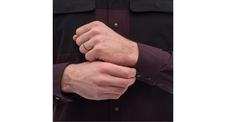 Bunda Fresh Trash MEN'S RIDER LONG SLEEVE SHIRT WINE RED/BLACK 