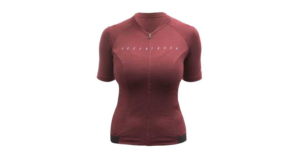 Dres Fresh Trash WOMEN'S LITE MERINO JERSEY MERLOT RED 